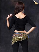 Dancing Silk Belt With Beads And Stones