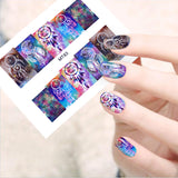 12 Patterns/Set Boho Dream Catcher Nail Art Stickers