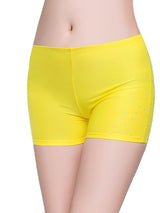 Belly Dancing Fitted Short With Rhinestones