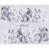 Broken Marble Theme | 12 Colors To Choose From | Nail Art Decals
