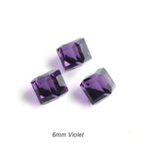 3D Rhinestone Cube Charms | 10 Pieces Per Set